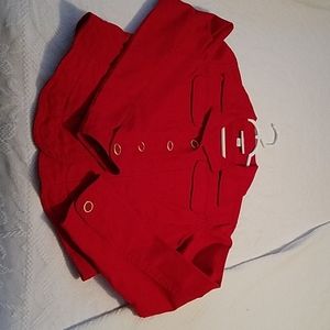 Womens Red Denim Jacket